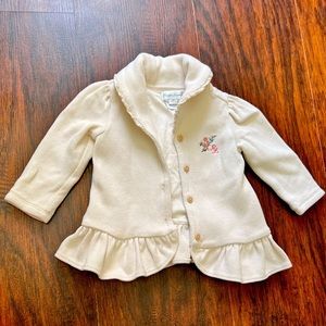 Ralph Lauren baby girls embroidered cardigan jacket